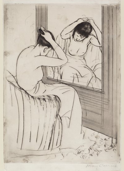 Het Kapsel door Mary Cassatt