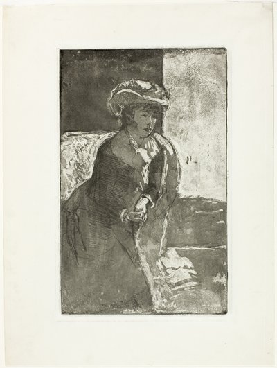 De Hoek van de Bank, Nr. 3 door Mary Cassatt