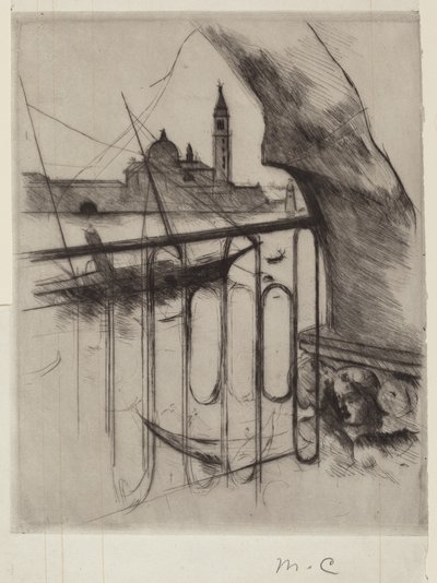 Uitzicht op Venetië, 1887 door Mary Cassatt