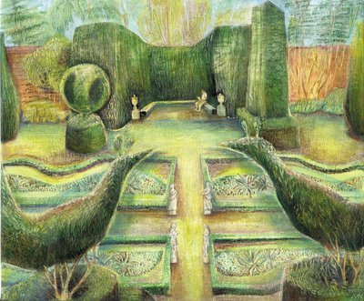 De lange tuin, Cliveden, vogels door Mary Kuper