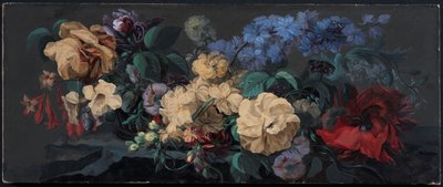 Zomerbloemen op een richel door Mary Moser