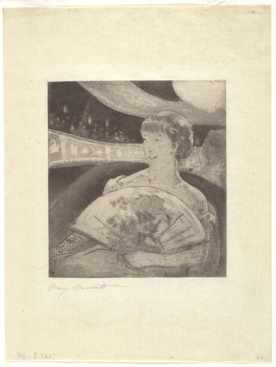 In de operabox door Mary Stevenson Cassatt