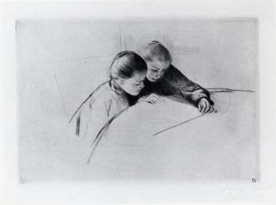 De Kaart, of De Les door Mary Stevenson Cassatt
