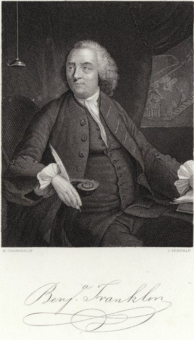 Benjamin Franklin door Mason Chamberlain