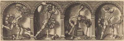 De diverse portretten en figuren X door Master AD