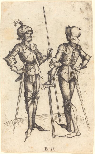 Twee Mannen in Wapenrusting door Master BM