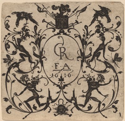 Ornament met grotesk door Master CR