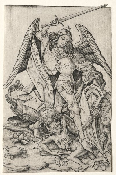Sint Michael, derde kwart 15e eeuw door Master E. S.