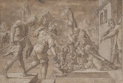 Aanbidding van de Herders door Master Of The Liechtenstein Adoration