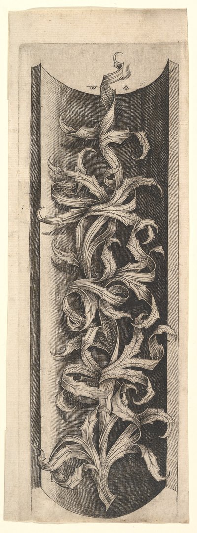 Bladornament door Master W. with the Key