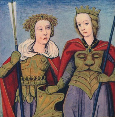 Orithie & Antiope - Reines Des Amazones, 1403, 1939 door Master of Berry