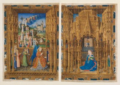 De Annunciatie uit het getijdenboek van Karel van Frankrijk door Master of Charles of France
