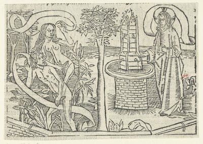 Verdrijving uit het Paradijs door Master of Delft (attributed to)