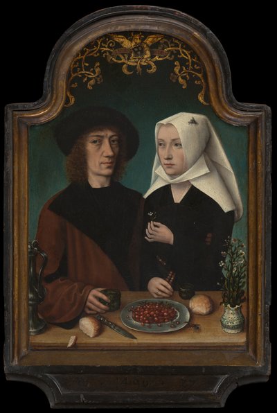 De schilder en zijn vrouw door Master of Frankfurt
