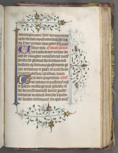 Getijdenboek (Gebruik van Utrecht): fol. 175r, Tekst door Master of Gijsbrecht van Brederode