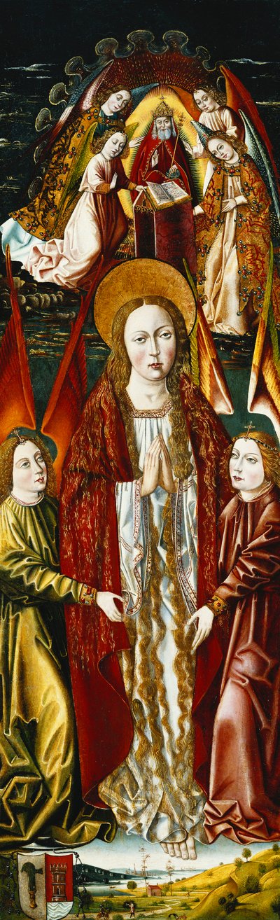 De tenhemelopneming van de Magdalena; en De annunciatie door Master of Santa Maria de la