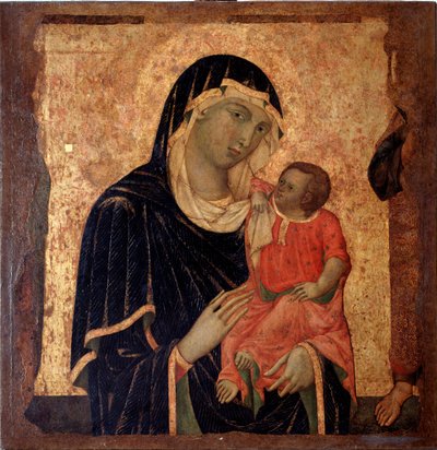 Maagd met kind (circa 1350) door Master of Santa Maria di Castello