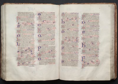 Het Gotha Missaal: Fol. 112r, Tekst, ca. 1375 door Master of the Boqueteaux