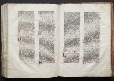 Het Gotha-missaal: Fol. 154r, tekst, ca. 1375 door Master of the Boqueteaux