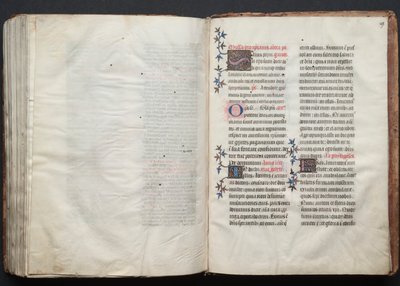 Het Gotha Missaal: Fol. 158v, Tekst, ca. 1375 door Master of the Boqueteaux