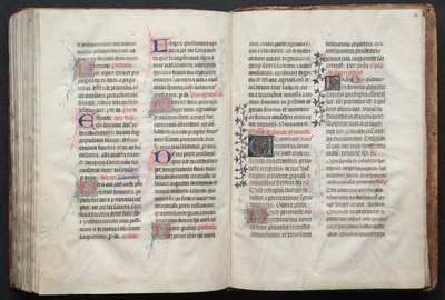 Het Gotha Missaal: Fol. 160v, Tekst, ca. 1375 door Master of the Boqueteaux