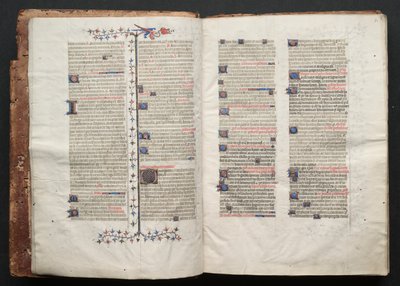 Het Gotha Missaal: Fol. 2v, Tekst, ca. 1375 door Master of the Boqueteaux