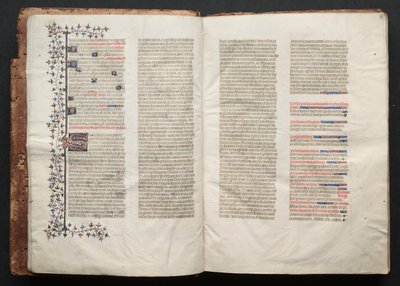 Het Gotha-missaal: Fol. 4r, tekst, ca. 1375 door Master of the Boqueteaux