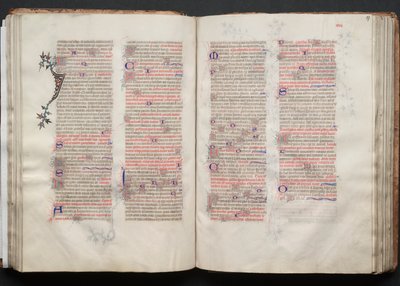 Het Gotha Missaal: Fol. 56v, Tekst door Master of the Boqueteaux