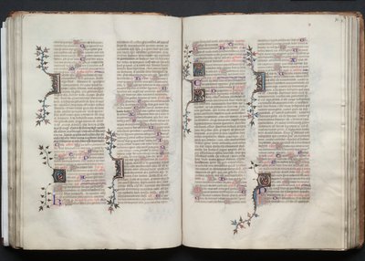 Het Gotha Missaal: Fol. 72r, Tekst, ca. 1375 door Master of the Boqueteaux