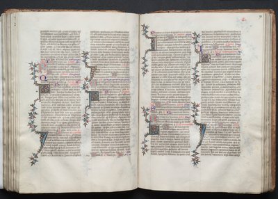 Het Gotha Missaal: Fol. 93r, Tekst, ca. 1375 door Master of the Boqueteaux