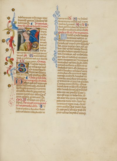 Begin J: De onthoofding van Johannes de Doper door Master of the Brussels Initials