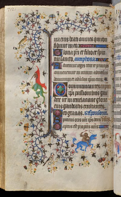 Getijden van Karel de Edele, koning van Navarra (1361-1425): fol. 171v, Tekst door Master of the Brussels Initials and Associates