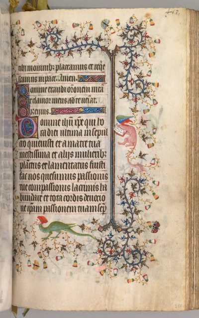 Getijdenboek van Karel de Edele, Koning van Navarra 1361-1425: fol. 2041r, Tekst, c. 1405 door Master of the Brussels Initials and Associates