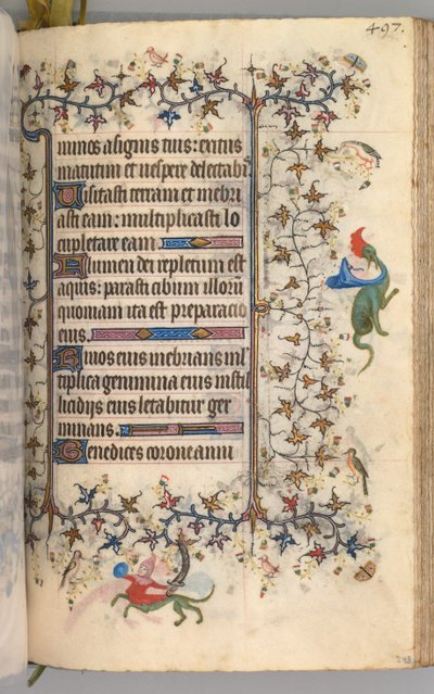 Getijdenboek van Karel de Edele, Koning van Navarra 1361-1425: fol. 243r, Tekst door Master of the Brussels Initials and Associates