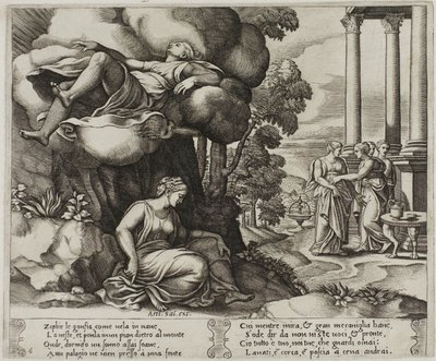 Zephyr Brengt Psyche naar een Betoverd Paleis door Master of the Die