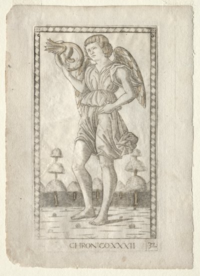 Genius van de tijd (uit de Tarocchi-serie B: Kosmische principes en deugden, #32) door Master of the E Series Tarocchi