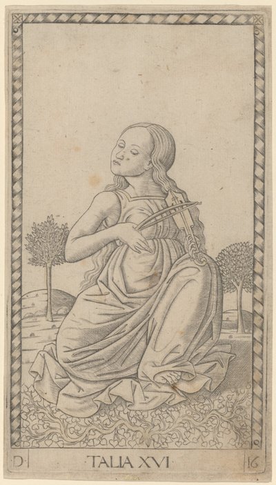 Talia (Thalia) door Master of the E Series Tarocchi