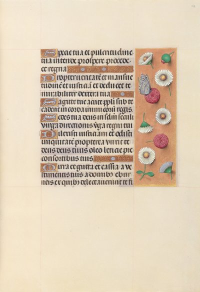 Getijdenboek van koningin Isabella de Katholieke, koningin van Spanje: Fol. 104r, c. 1500 door Master of the First Prayerbook of Maximillian
