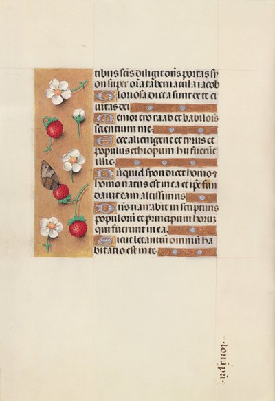 Getijdenboek van Koningin Isabella de Katholieke, Koningin van Spanje: Fol. 106v, ca. 1500 door Master of the First Prayerbook of Maximillian