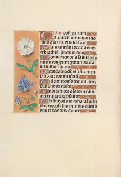 Getijdenboek van koningin Isabella de Katholieke, koningin van Spanje: Fol. 109v, ca. 1500 door Master of the First Prayerbook of Maximillian
