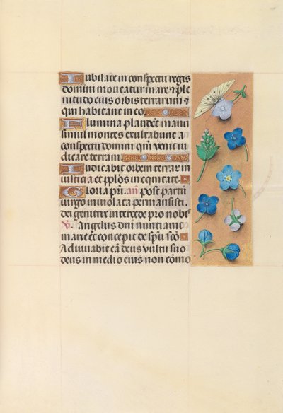 Getijdenboek van Koningin Isabella de Katholieke, Koningin van Spanje: Fol. 110r door Master of the First Prayerbook of Maximillian