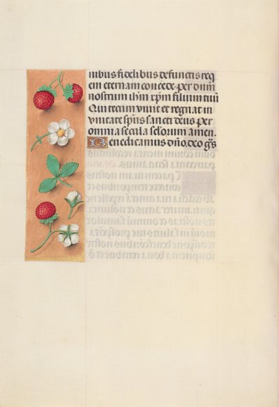 Getijdenboek van Koningin Isabella de Katholieke, Koningin van Spanje: Fol. 125v, ca. 1500 door Master of the First Prayerbook of Maximillian