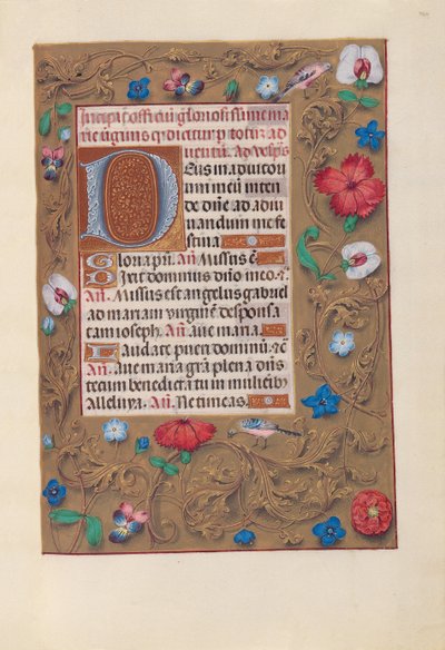 Uren van Koningin Isabella de Katholieke, Koningin van Spanje: Fol. 160r, ca. 1500 door Master of the First Prayerbook of Maximillian