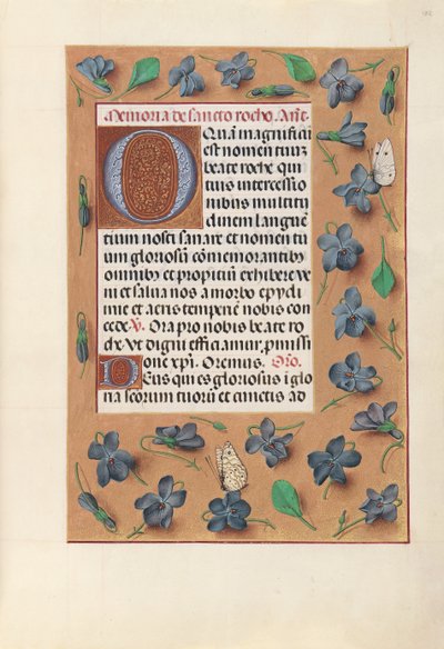 Uren van Koningin Isabella de Katholieke, Koningin van Spanje: Fol. 182r door Master of the First Prayerbook of Maximillian