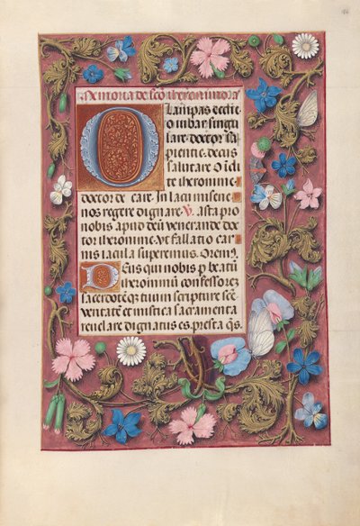 Getijdenboek van koningin Isabella de Katholieke, koningin van Spanje: Fol. 186r, ca. 1500 door Master of the First Prayerbook of Maximillian