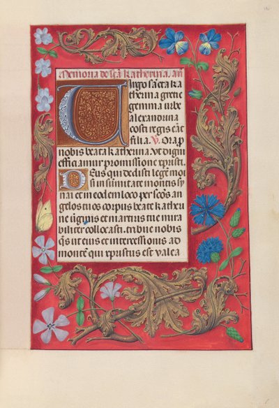 Getijdenboek van koningin Isabella de Katholieke, koningin van Spanje: Fol. 190r, ca. 1500 door Master of the First Prayerbook of Maximillian