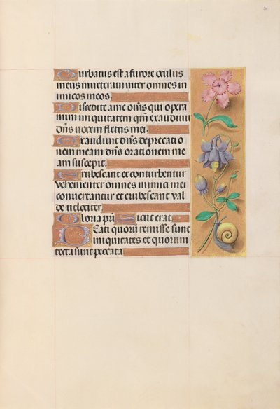 Uren van Koningin Isabella de Katholieke, Koningin van Spanje: Fol. 201r door Master of the First Prayerbook of Maximillian