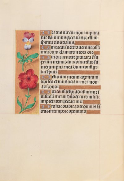 Getijdenboek van Koningin Isabella de Katholieke, Koningin van Spanje: Fol. 201v, ca. 1500 door Master of the First Prayerbook of Maximillian