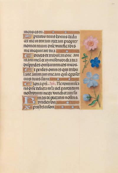 Getijdenboek van koningin Isabella de Katholieke, koningin van Spanje: Fol. 210r, ca. 1500 door Master of the First Prayerbook of Maximillian