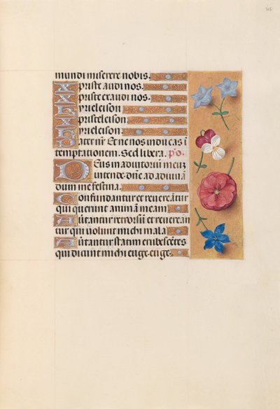 Getijdenboek van Koningin Isabella de Katholieke, Koningin van Spanje: Fol. 215r, c. 1500 door Master of the First Prayerbook of Maximillian
